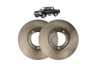 Kit 2 Discos Freio Dianteiro 257MM Hilux 2.4 2.8 1993/2001