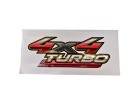 Emblema 4X4 Turbo Vermelho Hilux 2.5 4x4 2005/2012