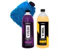 Kit V-Floc Concentrado V-Mol Desincrustante 1,5L e Luva Microfibra Shampoos Lavagem Dupla Ação